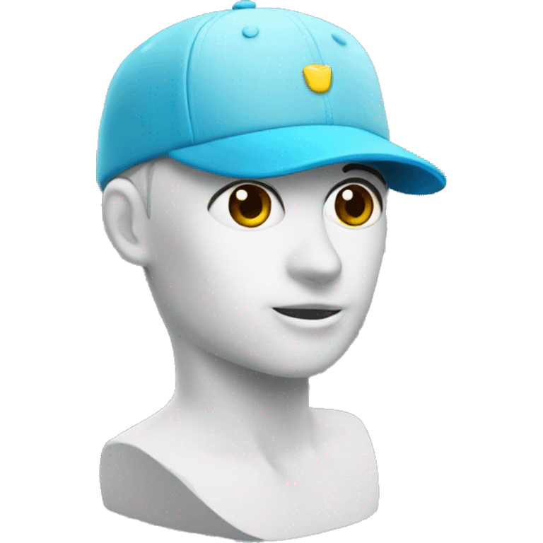 maniquí con gorra  emoji