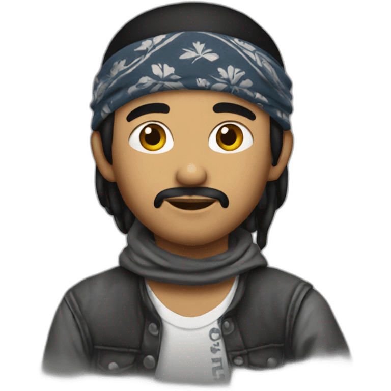 Cholo with a bandana  emoji