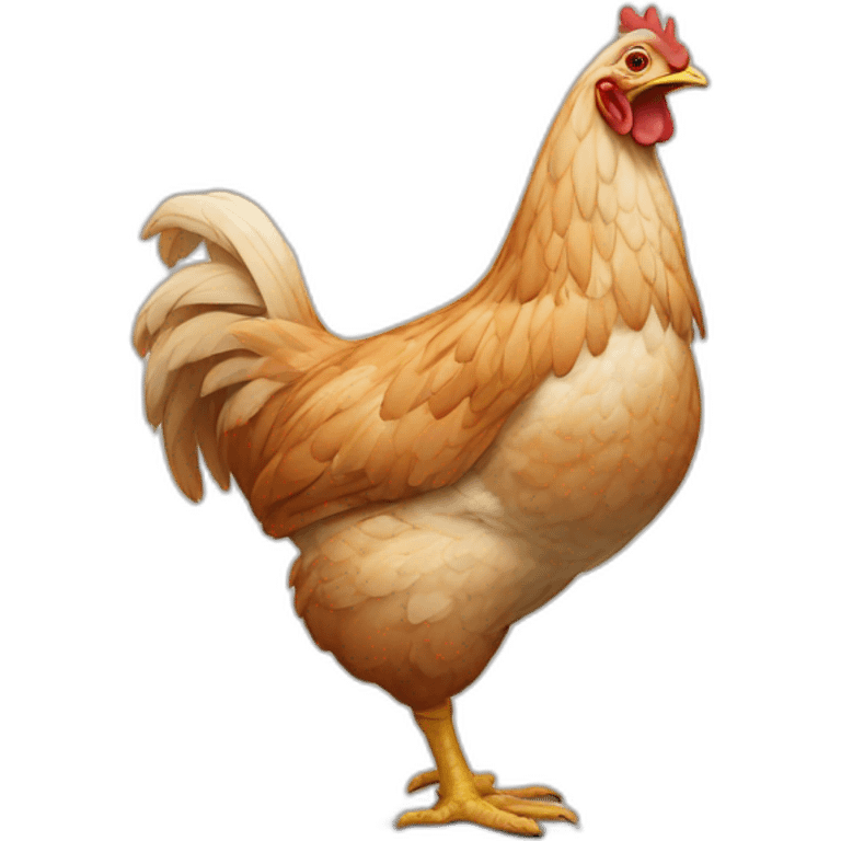 Un poulet avec des dents emoji