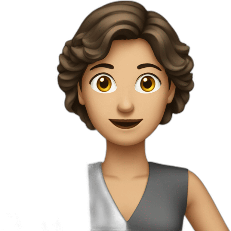 Woman Brünette computer emoji