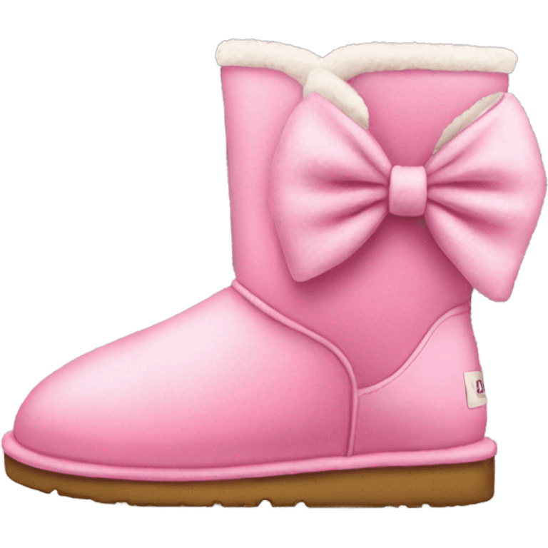 pink uggs with bow emoji