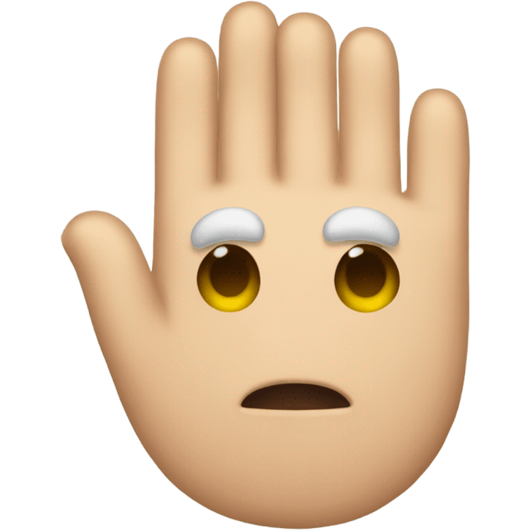 Hand to face emoji emoji