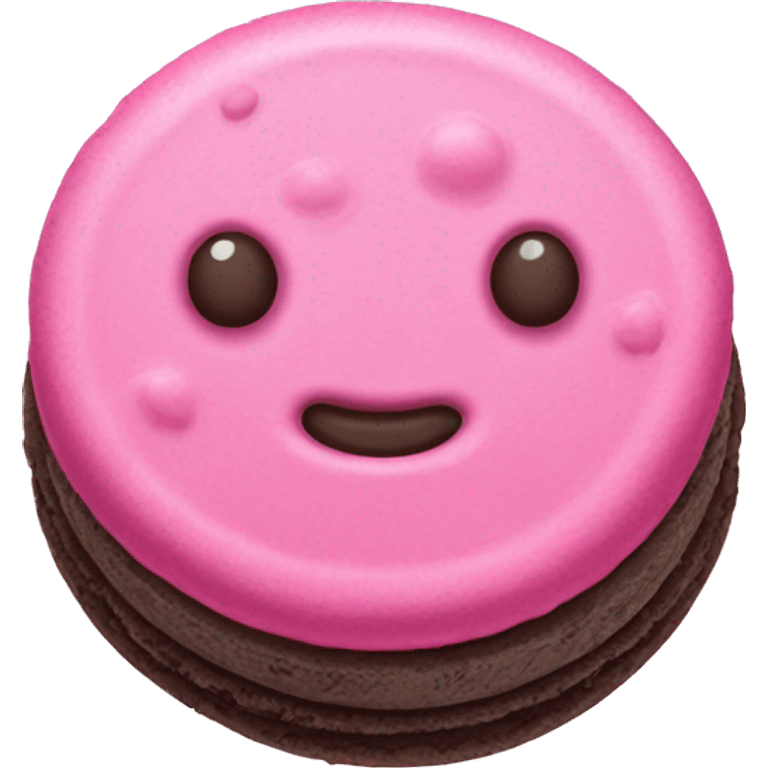 Pink Oreo cookie  emoji