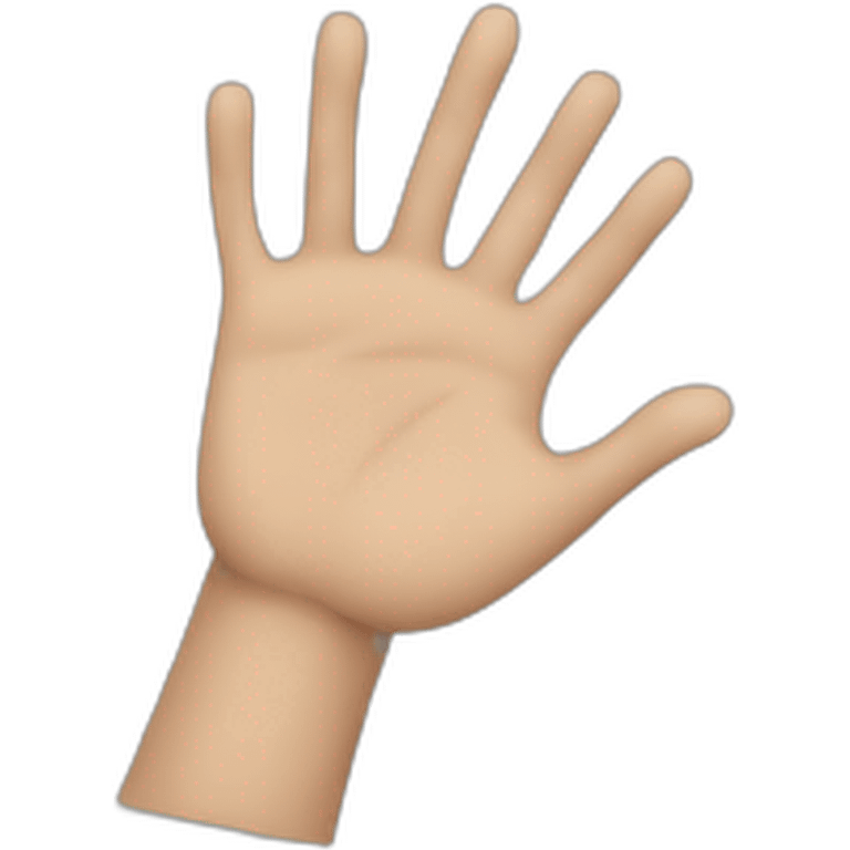 front hand emoji