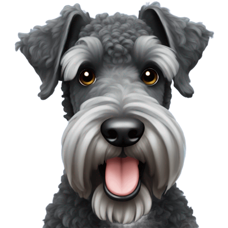 Kerry blue terrier emoji