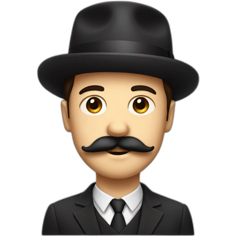 Little men with square black mustach emoji