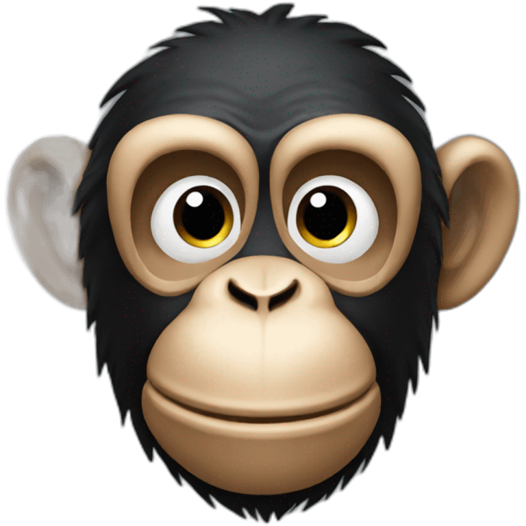 Plush chimp emoji