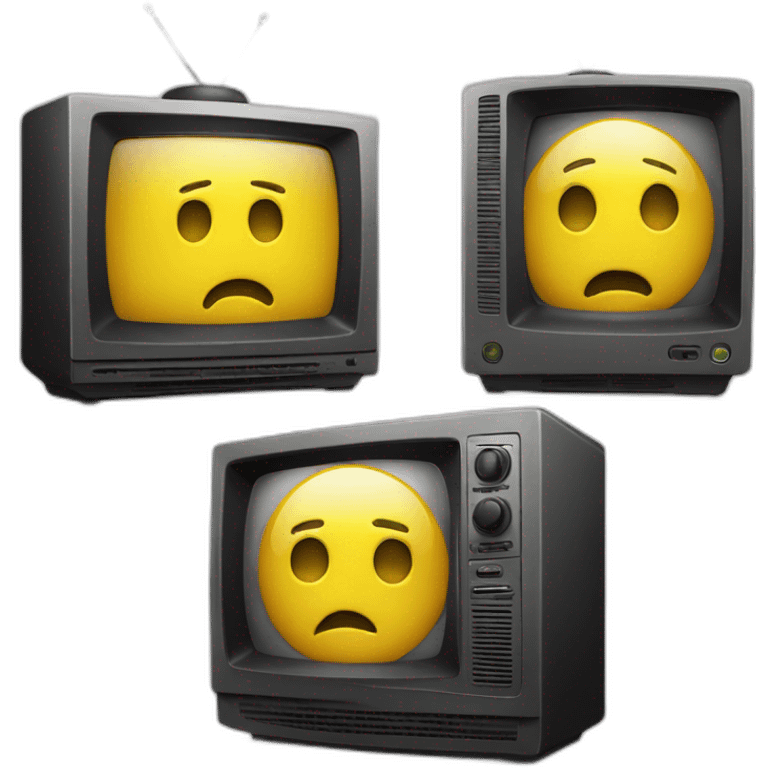 weird-guy-hiding-behind-tv-screen-yellow-faces-iphone-android emoji