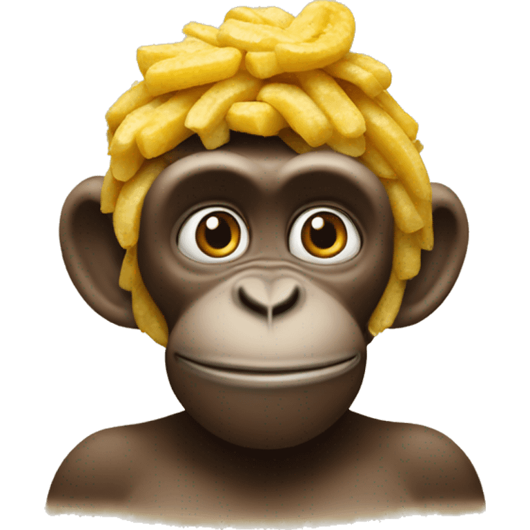 Monkey im Mac donalds ordering mc banan emoji