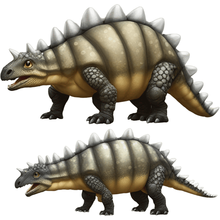 realistic armored Ankylosaurus emoji