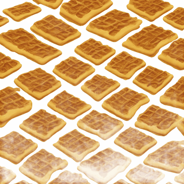 Fat guy eating waffles emoji