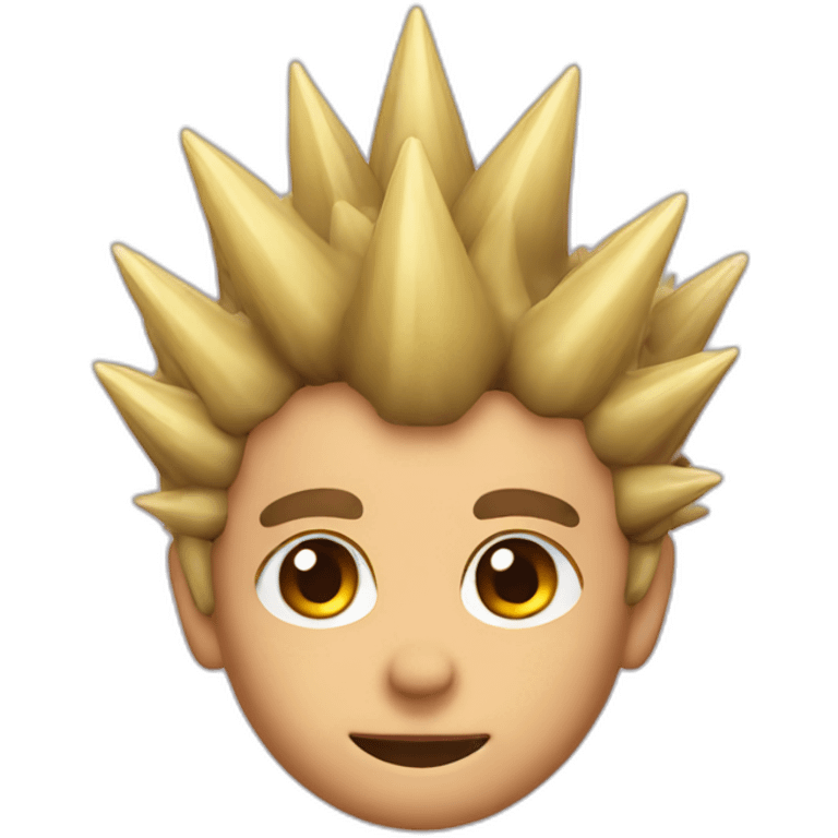 spikes on the head emoji