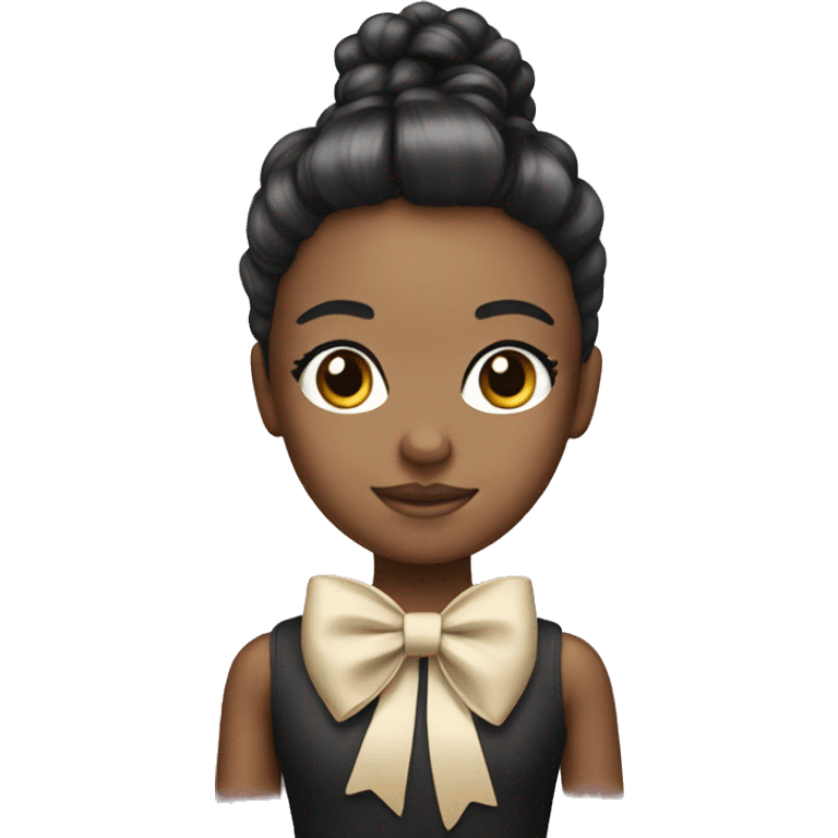 Doll with a bow emoji