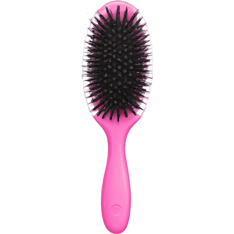 pink princess hair brush emoji