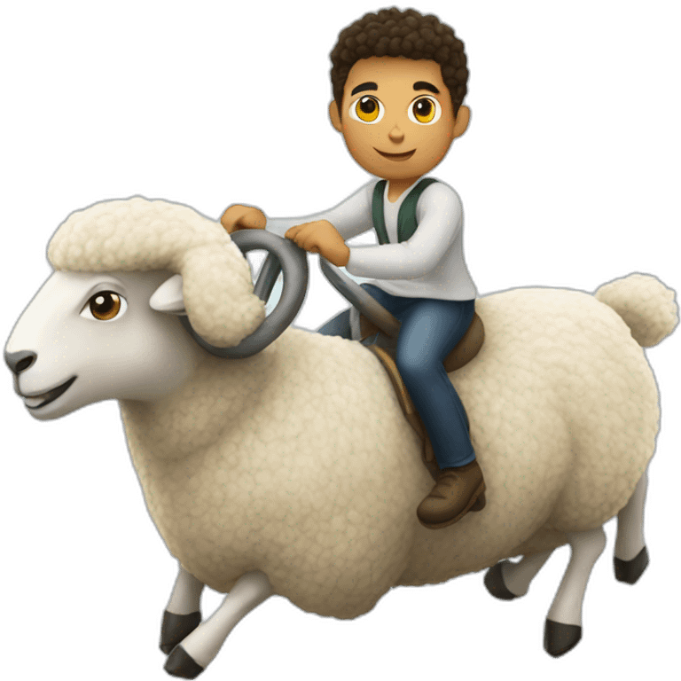 Ronaldo riding a sheep emoji