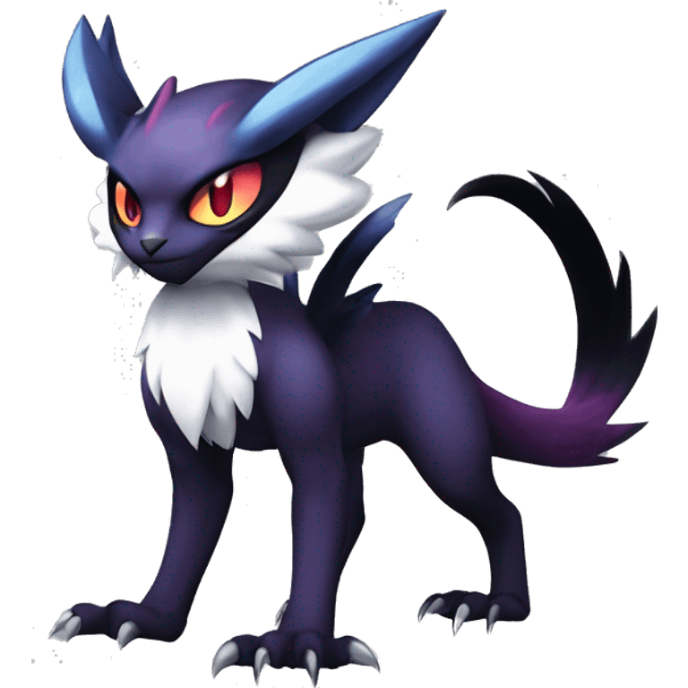 Edgy Cool Kawaii Litten-Noivern-Noibat-Absol-Pokémon Full Body emoji