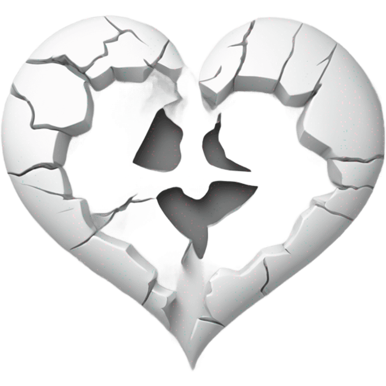 Broken heart white  emoji