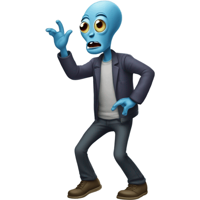 Alien from American Dad (roger) doing griddy dance emoji