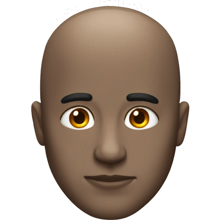 Bald guy with shiny forehead  emoji