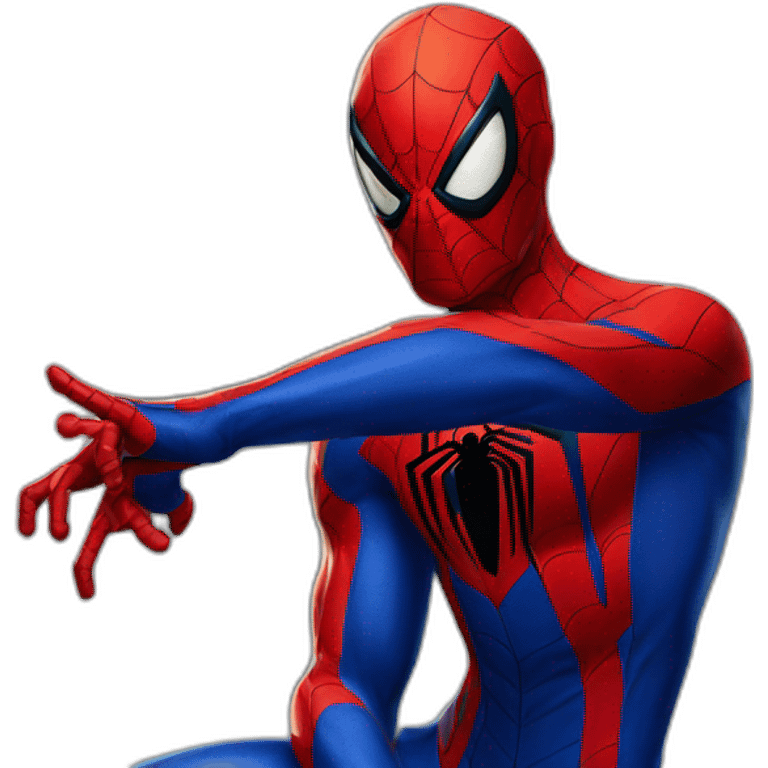 Spiderman 2099 in pickel emoji