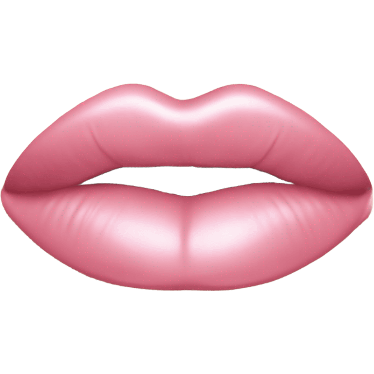 Pink kiss emoji