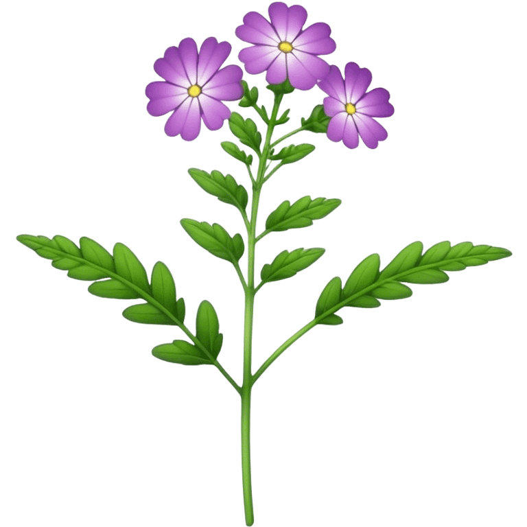 single Verbena, stem emoji