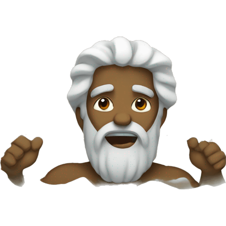 moses splits the dead sea in half emoji