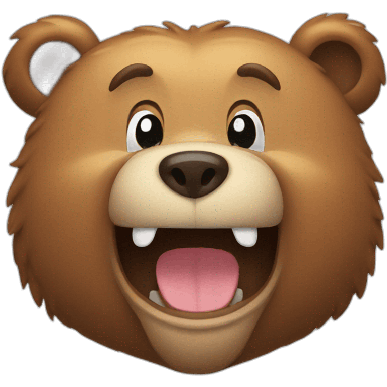 Bear smiling emoji