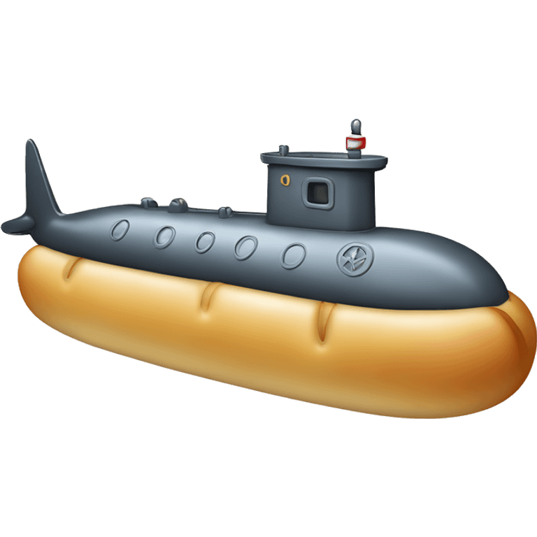 Submarine on a baguette  emoji