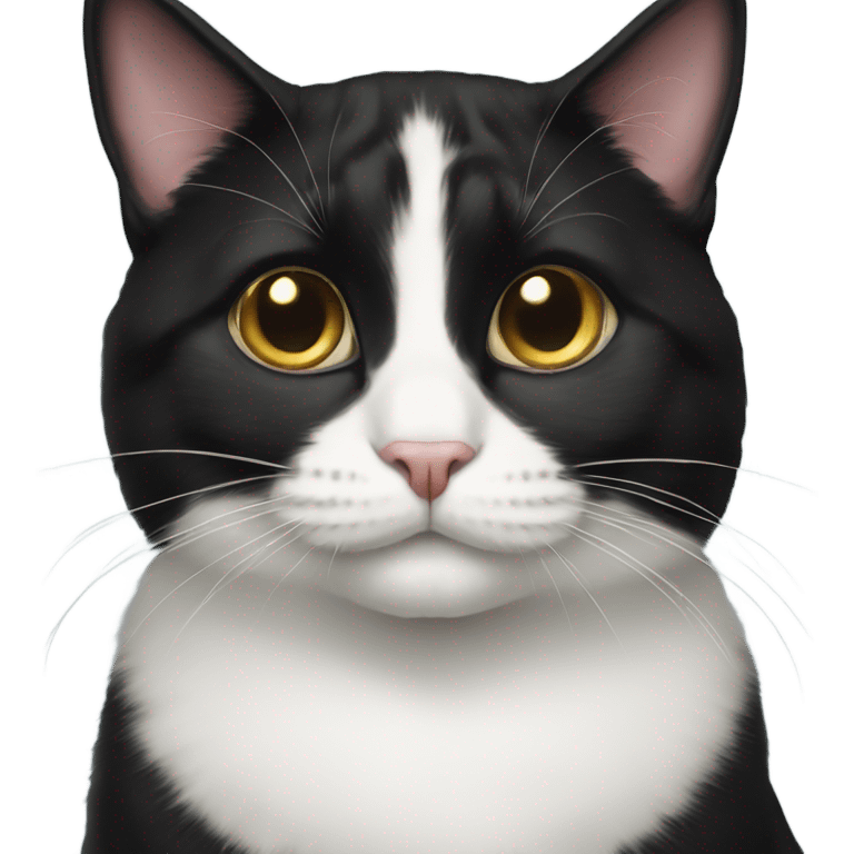 Tuxedo cat  emoji