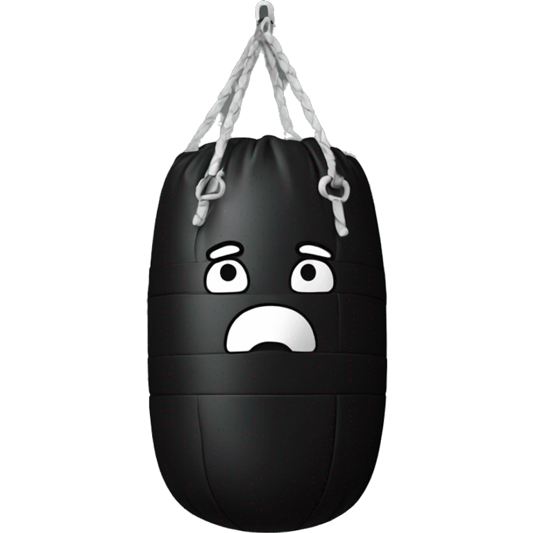 black punching bag emoji