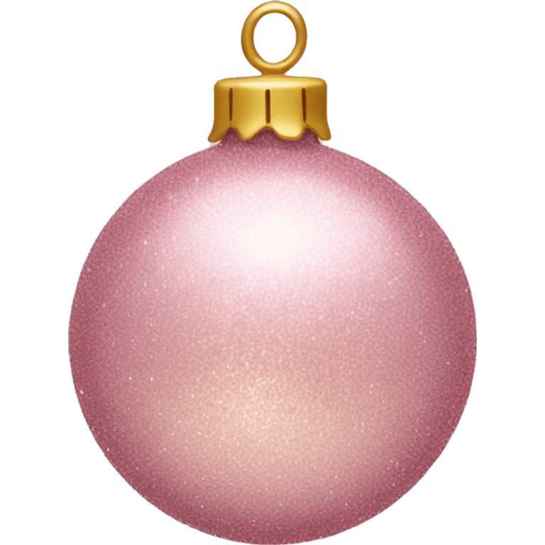 Glittery light pink ornament emoji