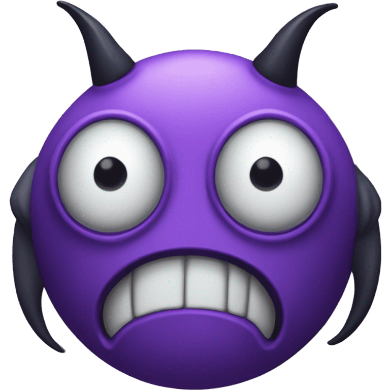 One eyed, long horned, flying purple people eater  emoji