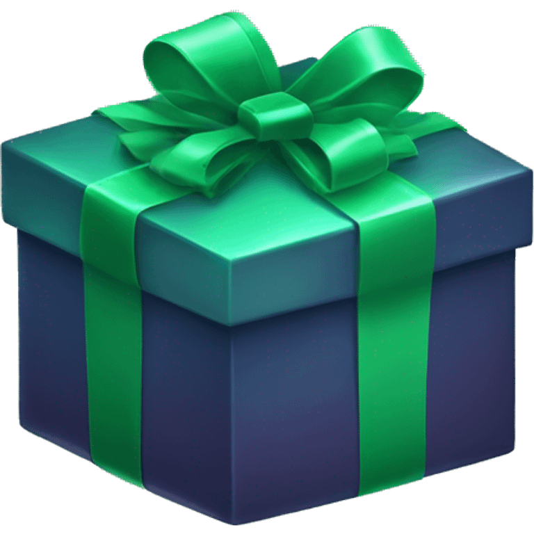 emerald gift box emoji