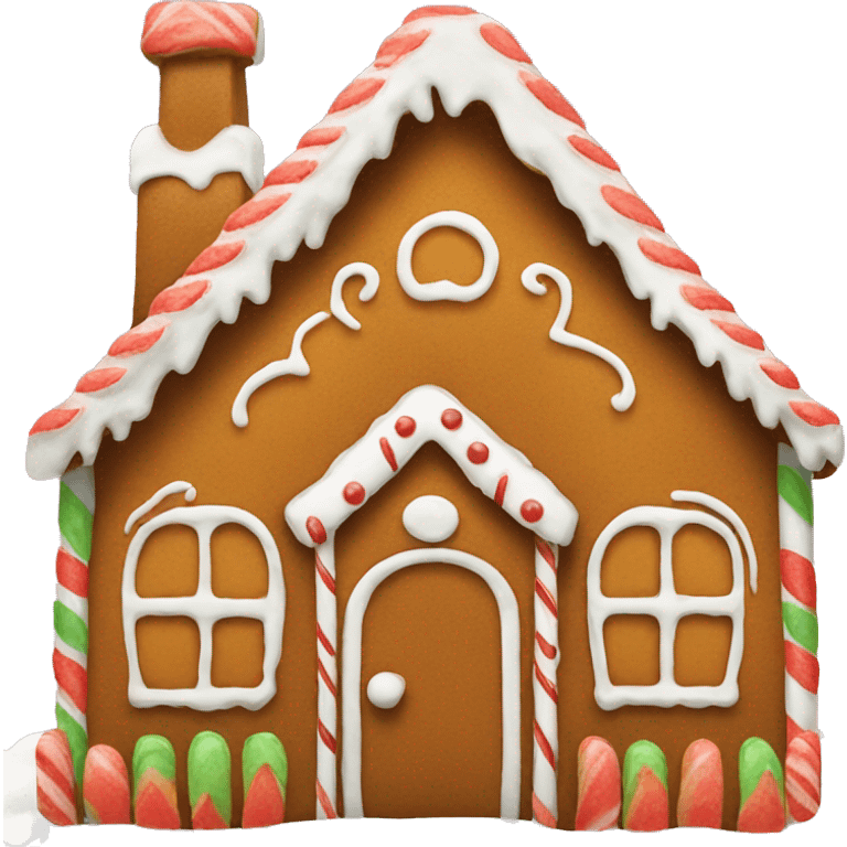 A gingerbread house  emoji