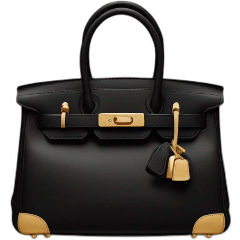 black birkin bag emoji