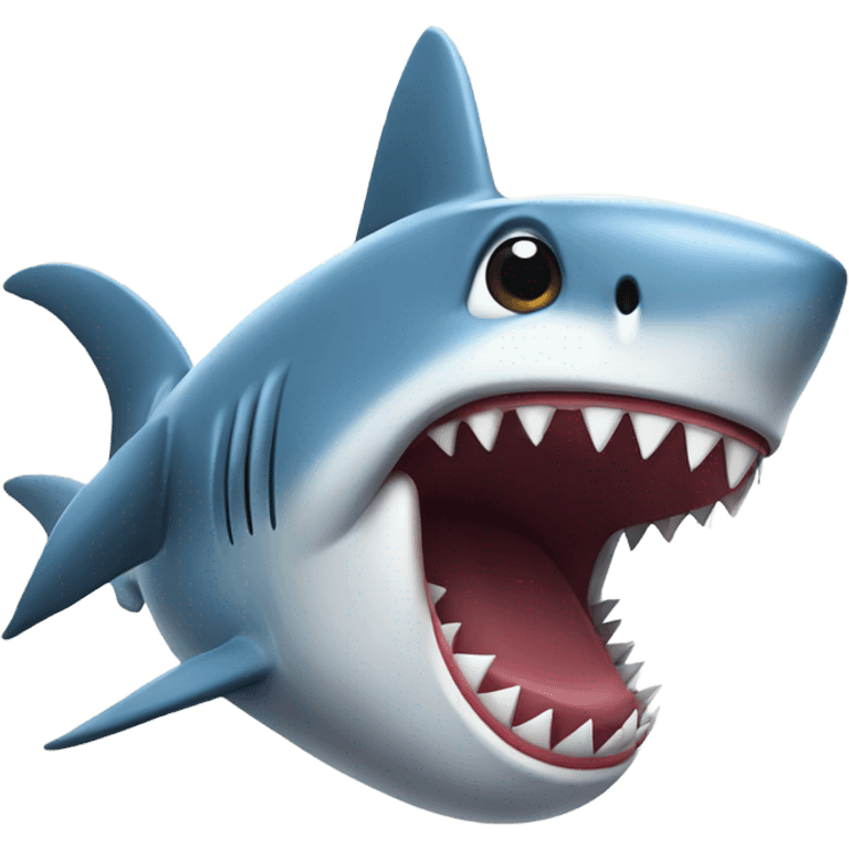 Shark talking on a cellphone  emoji