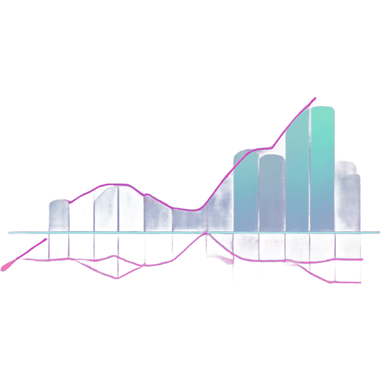 vaporware color trending up chart up and to the right emoji