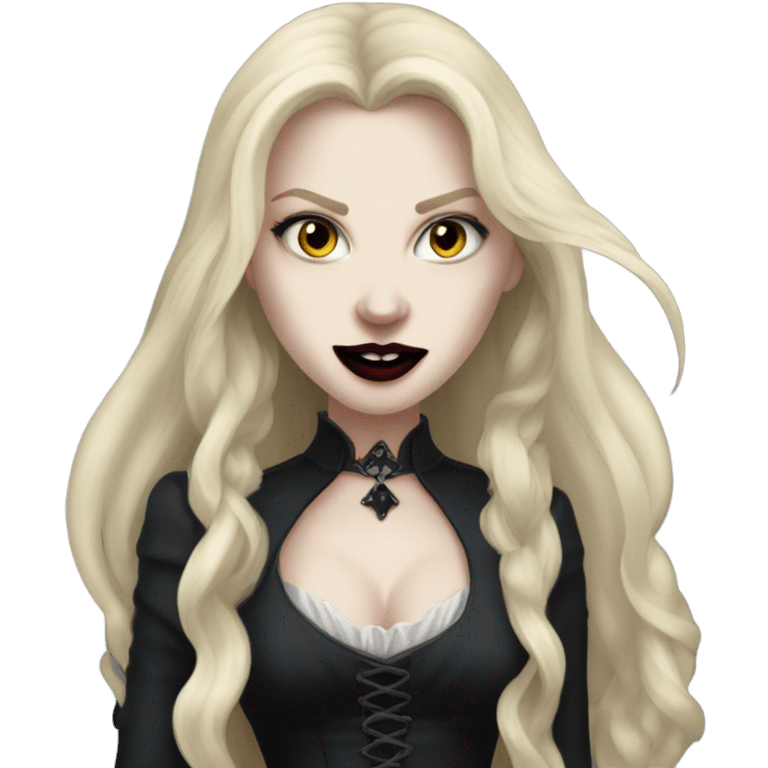 blonde vampire woman emoji