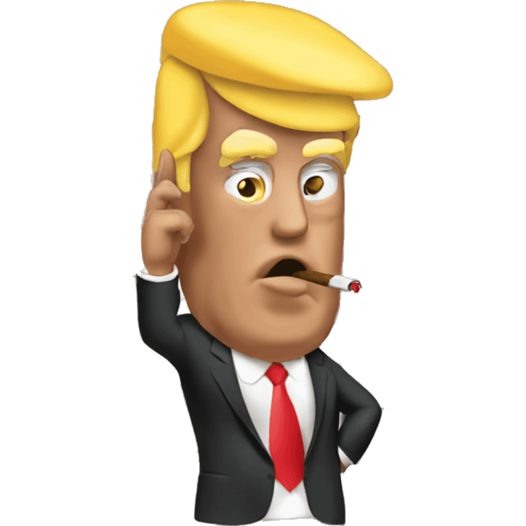 Trump smoking a cigar emoji