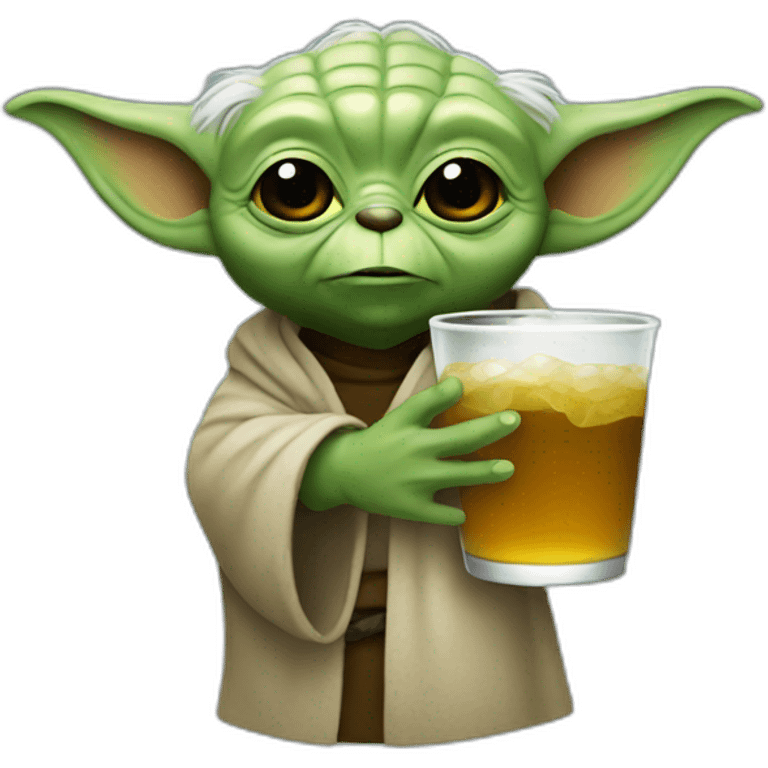 Yoda drink bear emoji