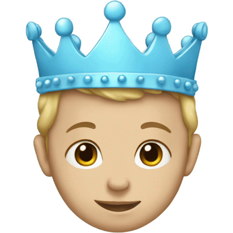 baby blue crown emoji