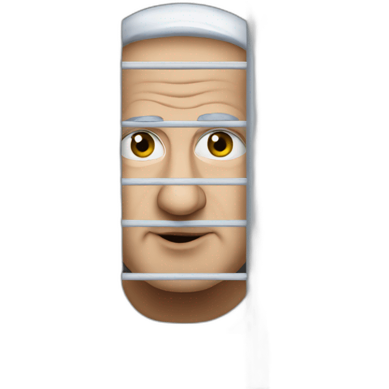 Netanyahu behind bars emoji