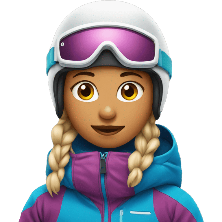 Girl on snowboard  emoji