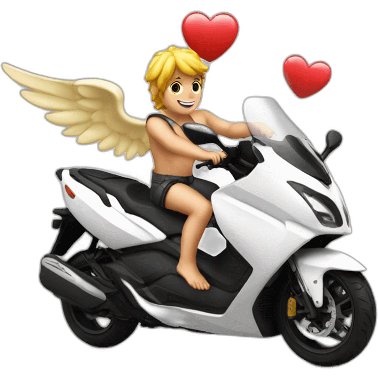 Cupidon sur un tmax emoji