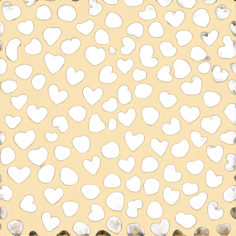 Leopard print heart emoji