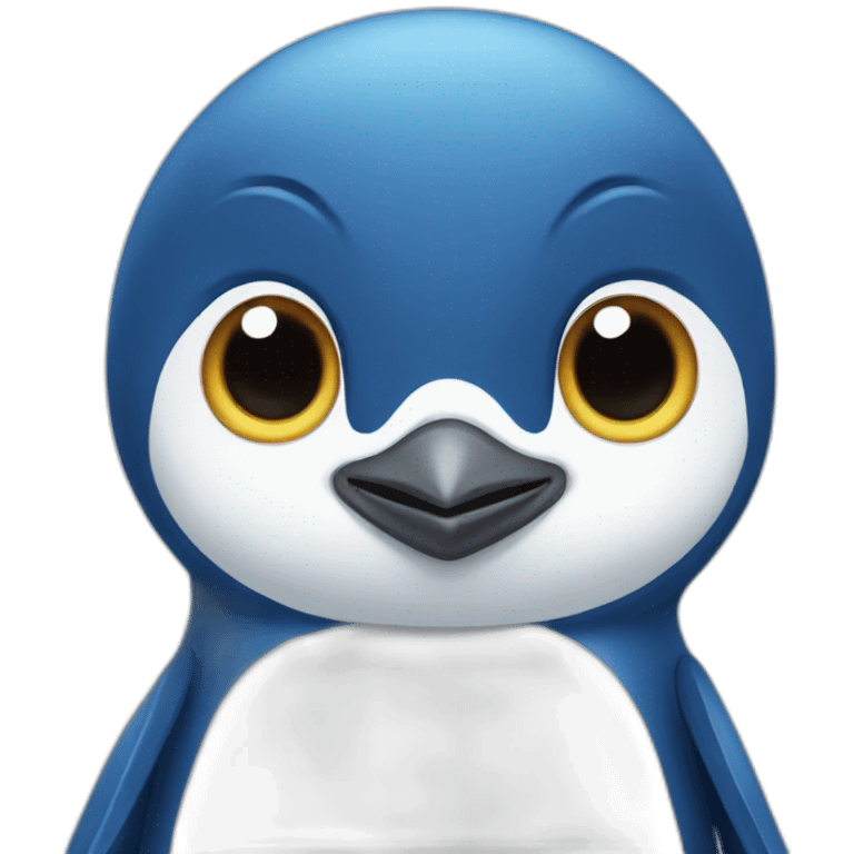 Blue penguin  emoji