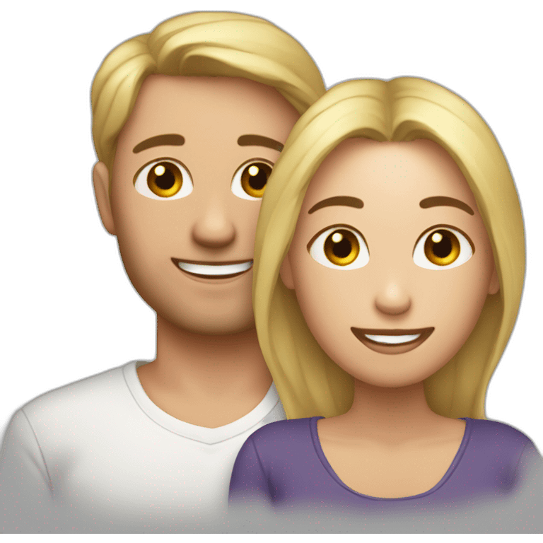 Emoji vomi sur emoji amoureux emoji