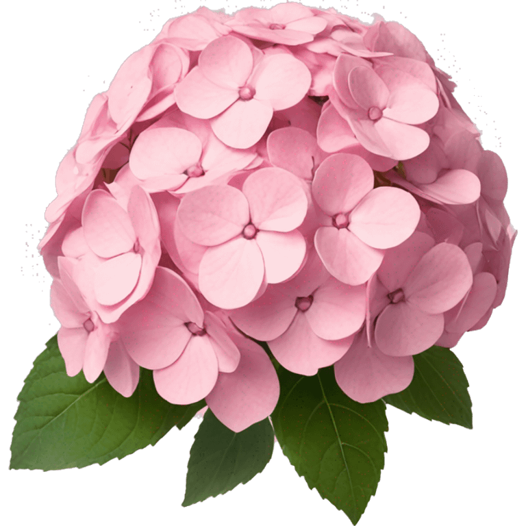 Three light pink hydrangea  emoji