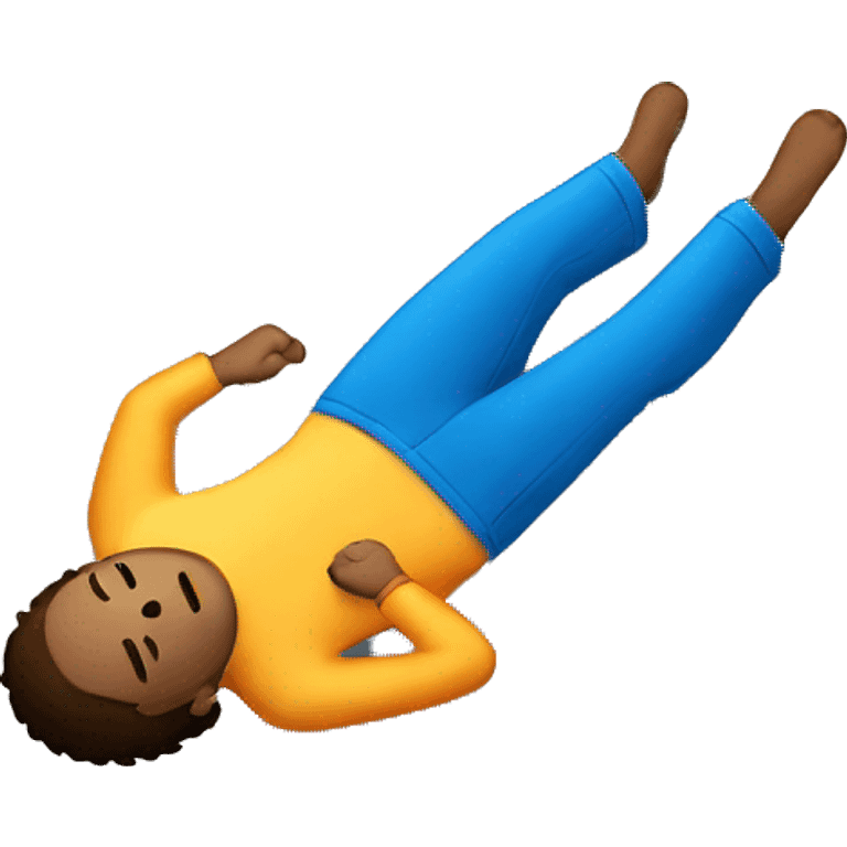 person lies on floor emoji